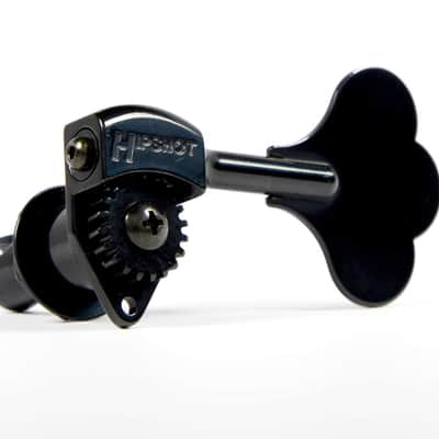 Hipshot Ultralite LIC Tuner HB6C 1/2 Black - 5 String 3x2 Set Auth Dealer