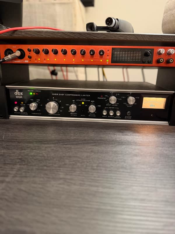 dbx 165A Over Easy Compressor / Limiter 1970s - Black image 1