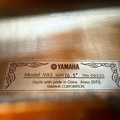 Yamaha VA5 16.5" Viola Outfit 2006 w/ Original Soft Case, Bow & Rosin - Used image 2