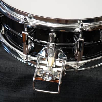 Vintage 1978 Ludwig USA Super Sensitive 5x14" Seamless Brass Snare Drum | Blue-O-Olive Pointy Badge image 15