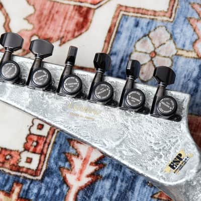 ESP MIJ Original Horizon 1 Limited Edition "Liquid Metal Silver + Ebony" (2025) image 15