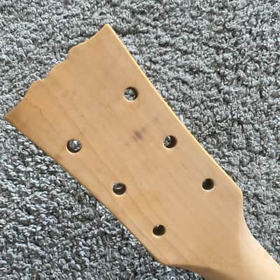 Single Cut Electric Guitar DIY Project in Natural Mahogany Veneer image 12