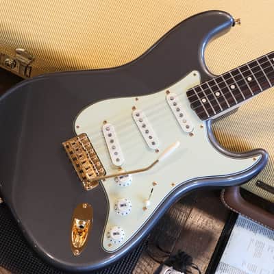 Minty! 2019 Fender Custom Shop '57 LTD Roasted Stratocaster Electric Guitar Aged Pewter NOS + COA OHSC image 2