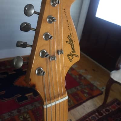 1966 Relic Fender Stratocaster, Fiesta Red, USA and Japan Parts image 12