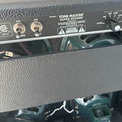 Fender Tone Master Super Reverb 2-Channel 45-Watt 4x10" Digital Guitar Combo 2021 - Present - Black electric guitar amp with foot switch image 17