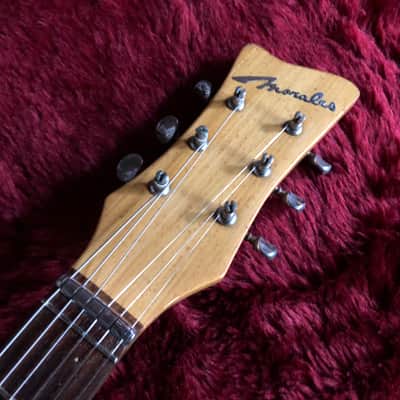 c.1967-1969 Morales ZES-300 MIJ Vintage Guitar  “White” image 3