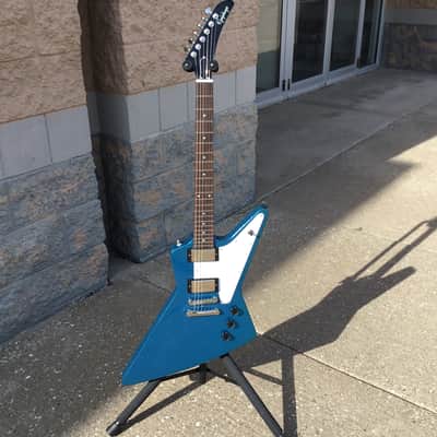 Epiphone Explorer (Refinish) 2020's - Blue Sparkle image 2