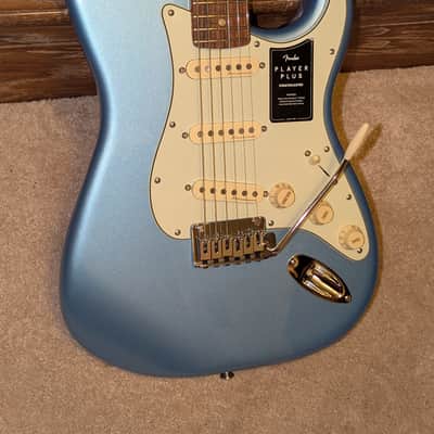 Fender Player Plus Stratocaster 2022 - Opal Spark, Excellent Condition, Fresh Thorough Setup. Comes W/High-End Fender FE1225 Gig Bag. image 3