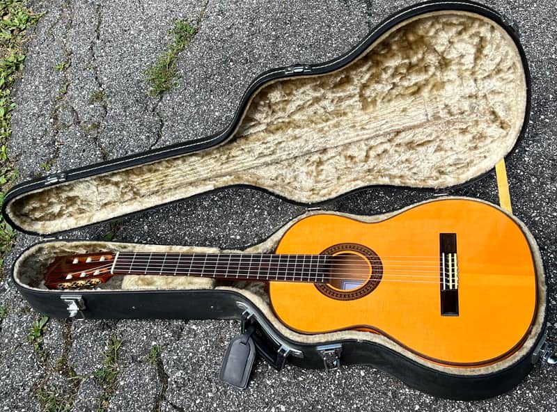 Jose Romero Estudio Flamenco Blanca Nylon String Guitar W/HSC Natural image 1