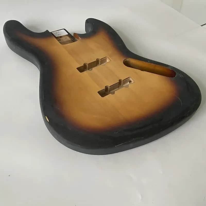 Tobacco Burst Jazz Bass Style 4 String Bass Body image 1