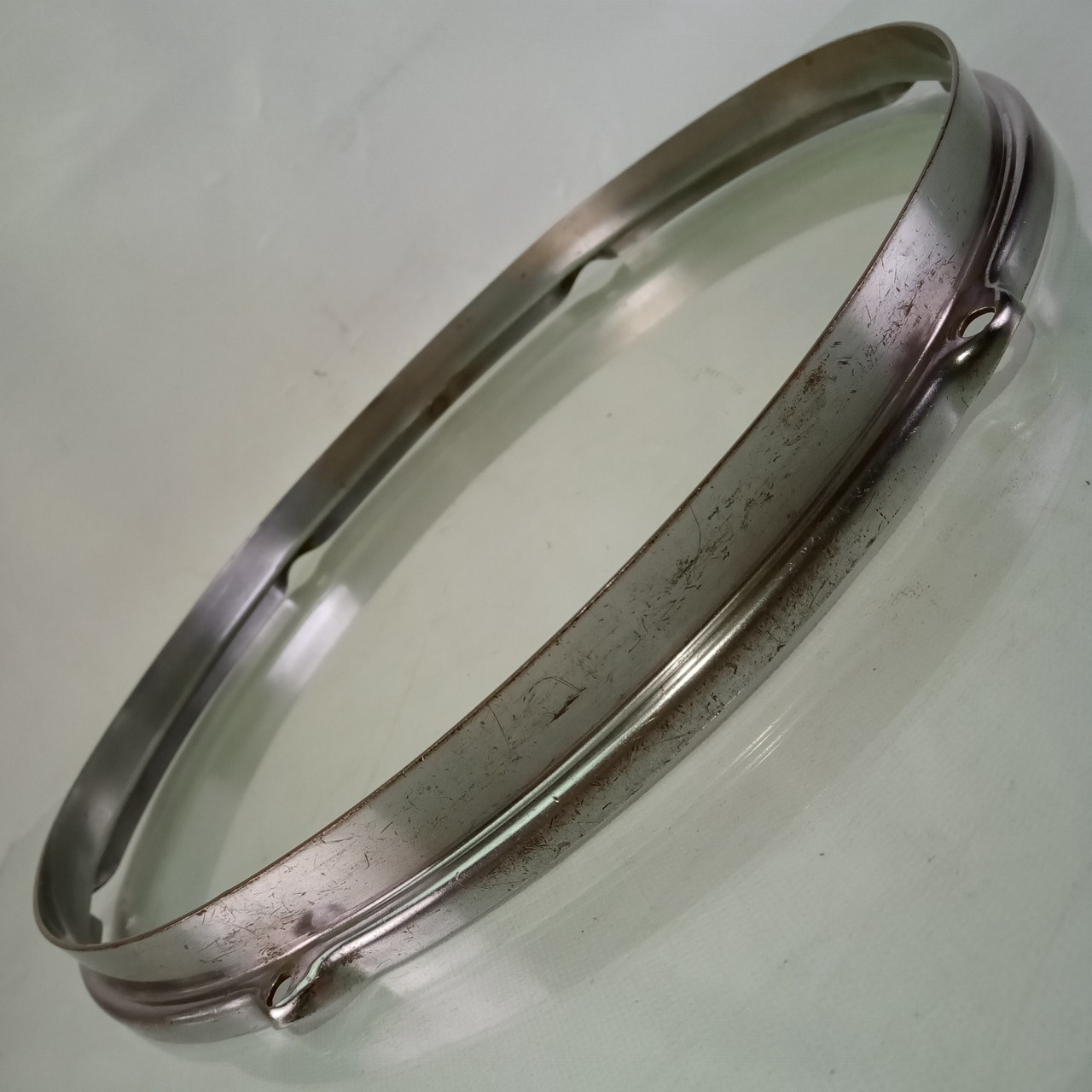Gretsch 13"BRASS Broadkaster Stick-Chopper COB Tom Drum Rim/Hoop Double-Flange50 — main photograph