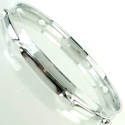 Ludwig 14"10Lug Resonant 2.3mm Snare Drum Rim/Hoop Triple Flange Vintage 80s USA image 5