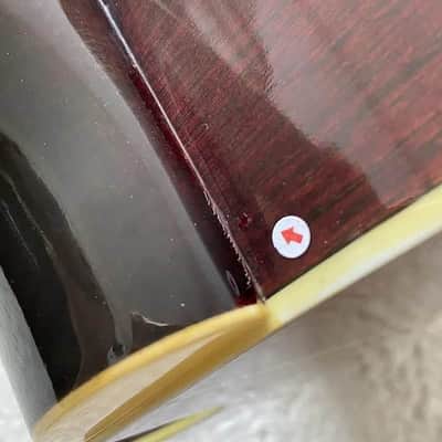 Aria 4 String Acoustic Electric Bass, Spruce Wood Top Body, Mahogany Neck image 13