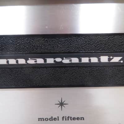 Marantz Model Fifteen Power Amplifier early 1970's - silver faceplate, wood cabinet image 2