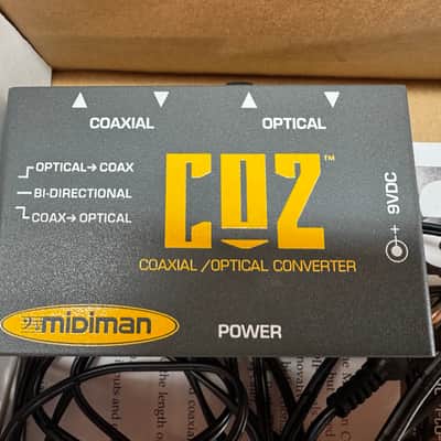 Midiman CO2 Coaxial / Optical Converter & Hosa Cables image 5