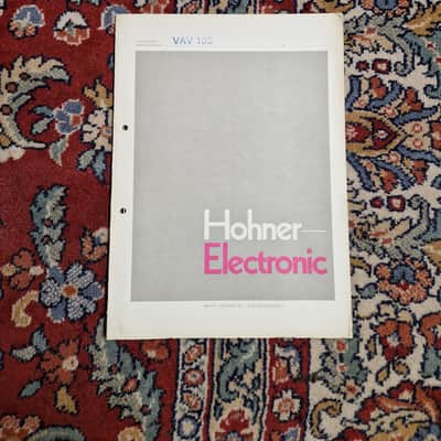 Hohner VAV 100 Schematics/Service Manual/Service Notes image 1