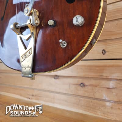 1968 Gretsch Chet Atkins 6122 Country Gentleman with Gretsch Hard Case - Walnut Brown, 7lbs 14oz image 7