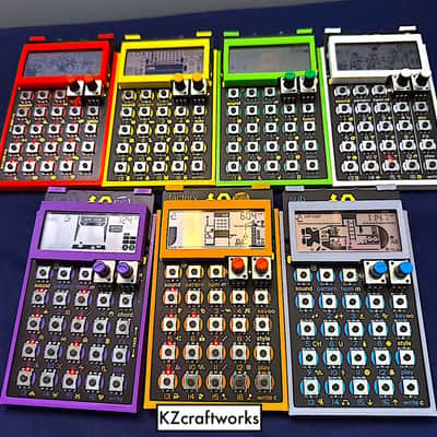 Ultra Minimal Case & LCD Protector for Teenage Engineering Pocket Operators - color GRAY - by KZcraftworks USA image 5