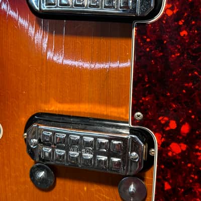 Concord Welson DS2 Hollow Body Electric Guitar 1960s Italy - Sunburst - No Bridge image 5