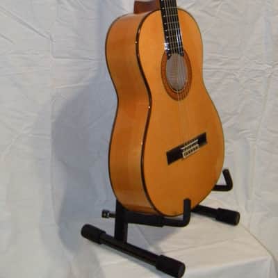 FINAL DISCOUNT Rare Almansa 447 Cypress Flamenco-style classical guitar with Travelite case. image 4