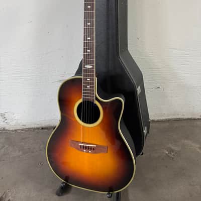 Vintage Ovation Applause AE-38 w hard case 1976 Sunburst image 2
