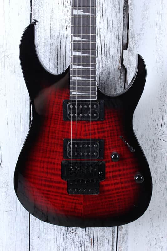Ibanez Gio GRG320 Solid Body Electric Guitar Transparent Red Burst Finish image 1