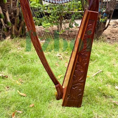22 String Rosewood Celtic Lever Harp: Irish Lyre with Bag & Accessories image 1