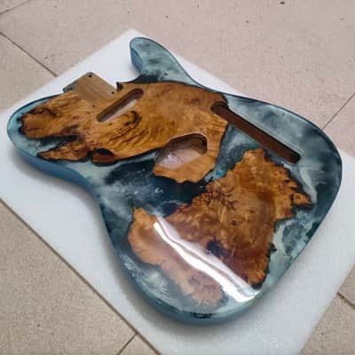 Resin Top Mahogany Guitar Telecaster Tele Style Body