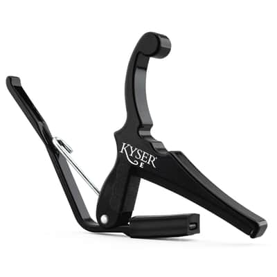 Kyser Quick-Change Capo, Black, for 6-String Electric Guitar, USA, KGEBA image 2