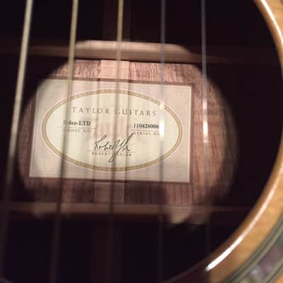 Taylor 516ce-LTD (Spring Limited) 2010 Tasmanian Blackwood/Sitka image 10