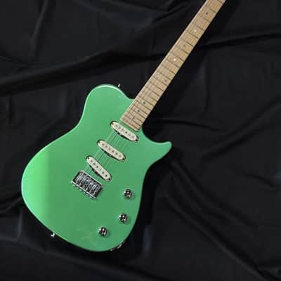OOPEGG Teressa "Prototype" 12 strings S-S-S w. Fixed Bridge / Lime Green Metallic image 2