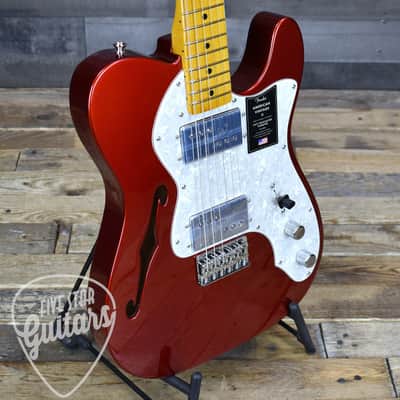 Mint Fender American Vintage II 1972 Telecaster Thinline - Candy Apple Red with Hardshell Case image 9