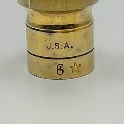 Vintage Otto Link 6* Super Tone Master “N.Y.” Tenor Saxophone Mouthpiece, Original Ligature & Cap image 3
