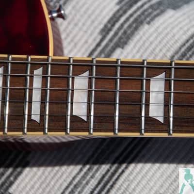 2013 Edwards by ESP E-LP-92SD/QM Limited Model Les Paul Standard w Seymour Duncan PU's! & AAAAA Quilt Top - Black Cherry Finish - Made In Japan - Pro Set-Up! image 13
