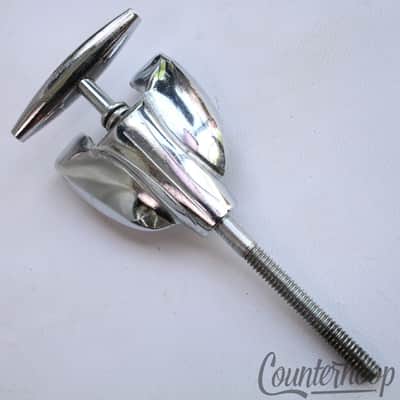 *Gretsch Bass Drum Tension Rod/Claw Round Badge Chrome Vintage RB 3 3/4" 60s* image 1