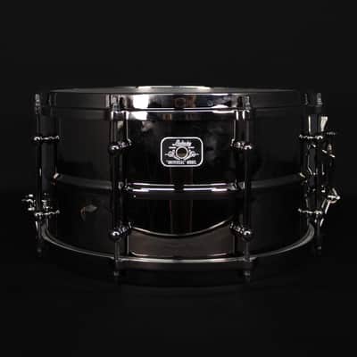 Ludwig 7" x 13" Universal Brass Snare Drum, Black Nickel Hardware image 1