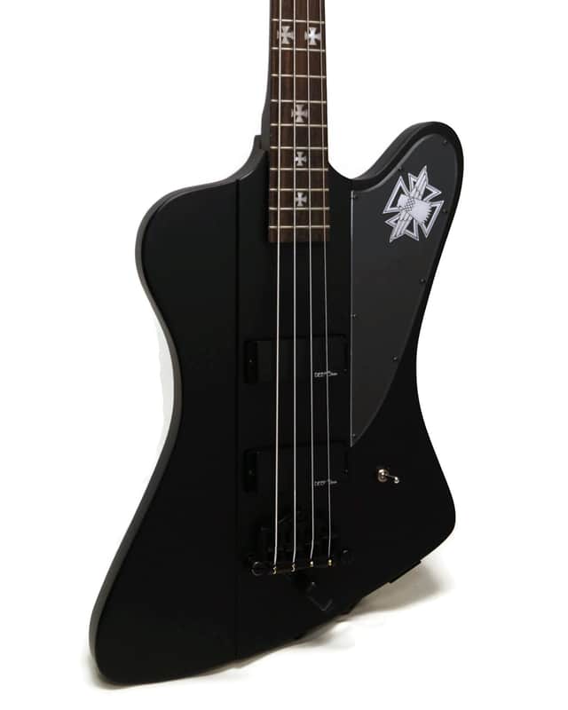 ブラックバード　Epiphone ベース Epiphone Nikki Sixx Blackbird Electric Bass Guitar - Pitch Black