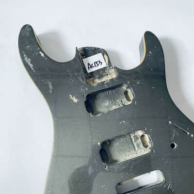 Black Glossy Finish HH Guitar Body image 4