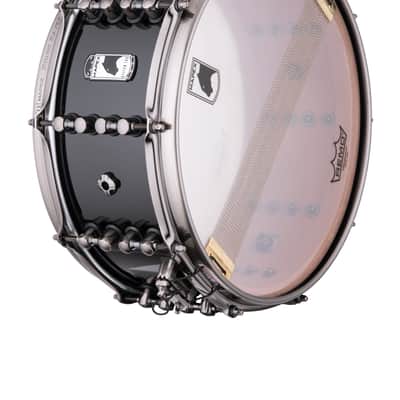 Mapex Black Panther Design Lab 14x6" Maximus Jeff Hamilton Gloss Piano Black Snare Drum | BPDLMH4600LPB | NEW | WorldShip | Authorized Dealer image 6