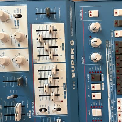 UDO Audio Super 6 Desktop 12-Voice Polyphonic Binaural Analog-Hybrid Synthesizer 2020 - Present - Silver image 5