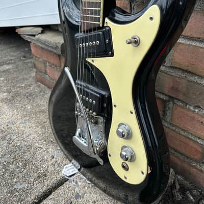 1965 Mosrite Ventures Mark I Electric Guitar - Black image 3