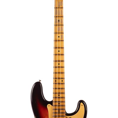 Fender Custom Shop 1958 Precision Bass Relic Super Faded Chocolate 3-Color Sunburst (001) image 6