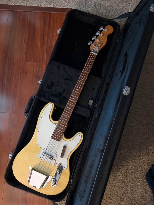 1970s Ibanez 2352 Tele Bass Short Scale - Aged Ivory - HSC image 1