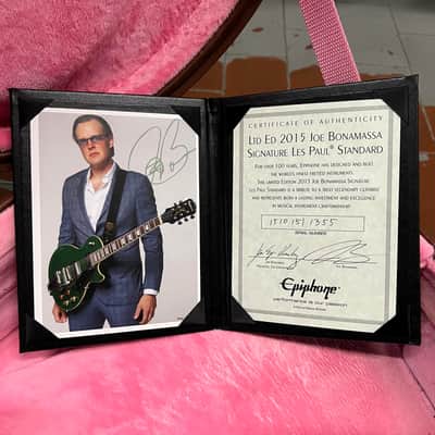 Epiphone   Limited Edition 2015 Joe Bonamassa Les Paul Standard Bisgby Inverness Green image 10