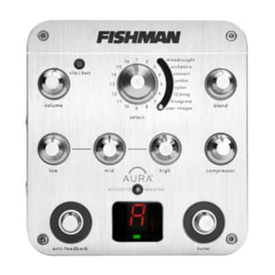Fishman PRO-AUR-SPC Aura Spectrum DI + Gator 9V Power Combo & 3 Patch Cables image 2