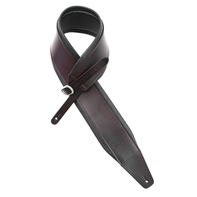 Walker And Williams FPB-05 Pro Ultra Series Dark Hickory Brown Premium Leather Strap With Buckle image 1