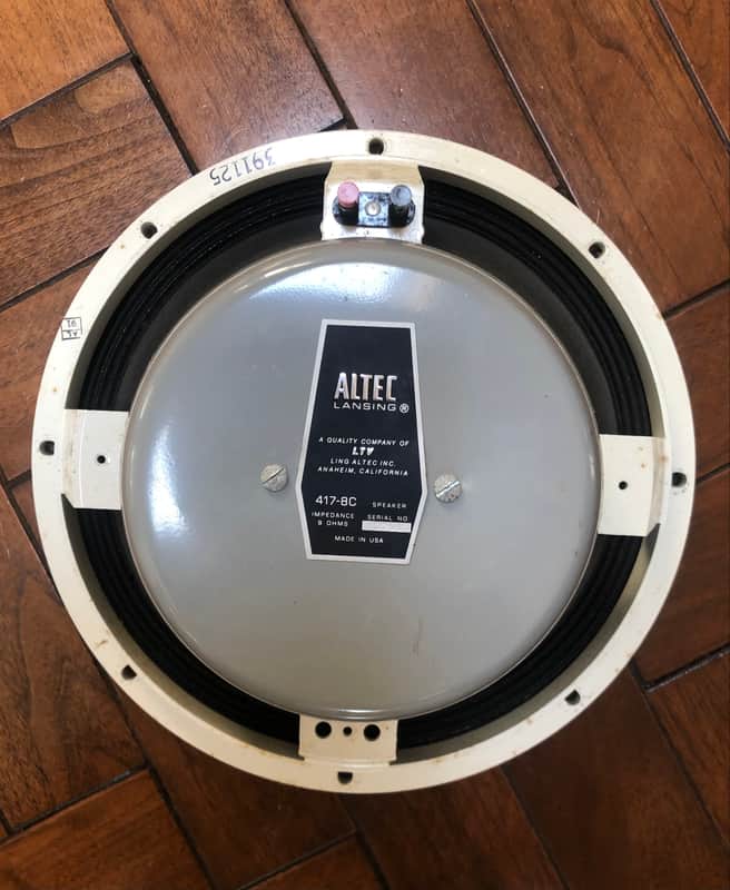 70's Altec-Lansing 417-8C 12" speaker 8 ohms Randy Rhoads 1 of 2 image 1