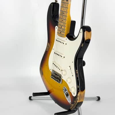 2023 Fender Custom Shop ’56 Heavy Relic Stratocaster – 3 Tone Sunburst image 7