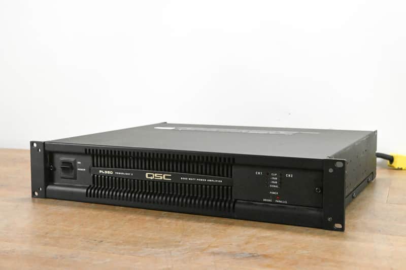QSC PL380 Powerlight 3 Series 2-Channel Power Amplifier CG012G7 image 1
