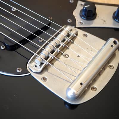 1980s Fernandes Mustang FMT-50 Offset Electric Guitar Black | Reverb